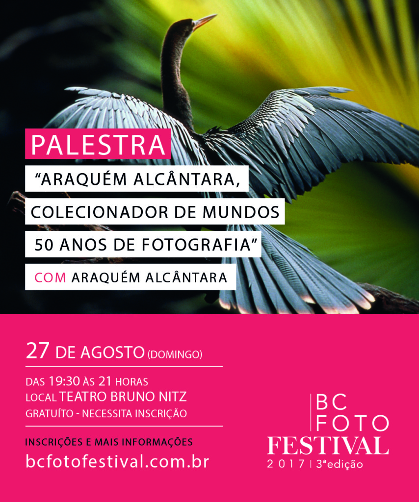 Palestra - Araquém Alcântara, Colecionador de Mundos - 50 anos de Fotografia